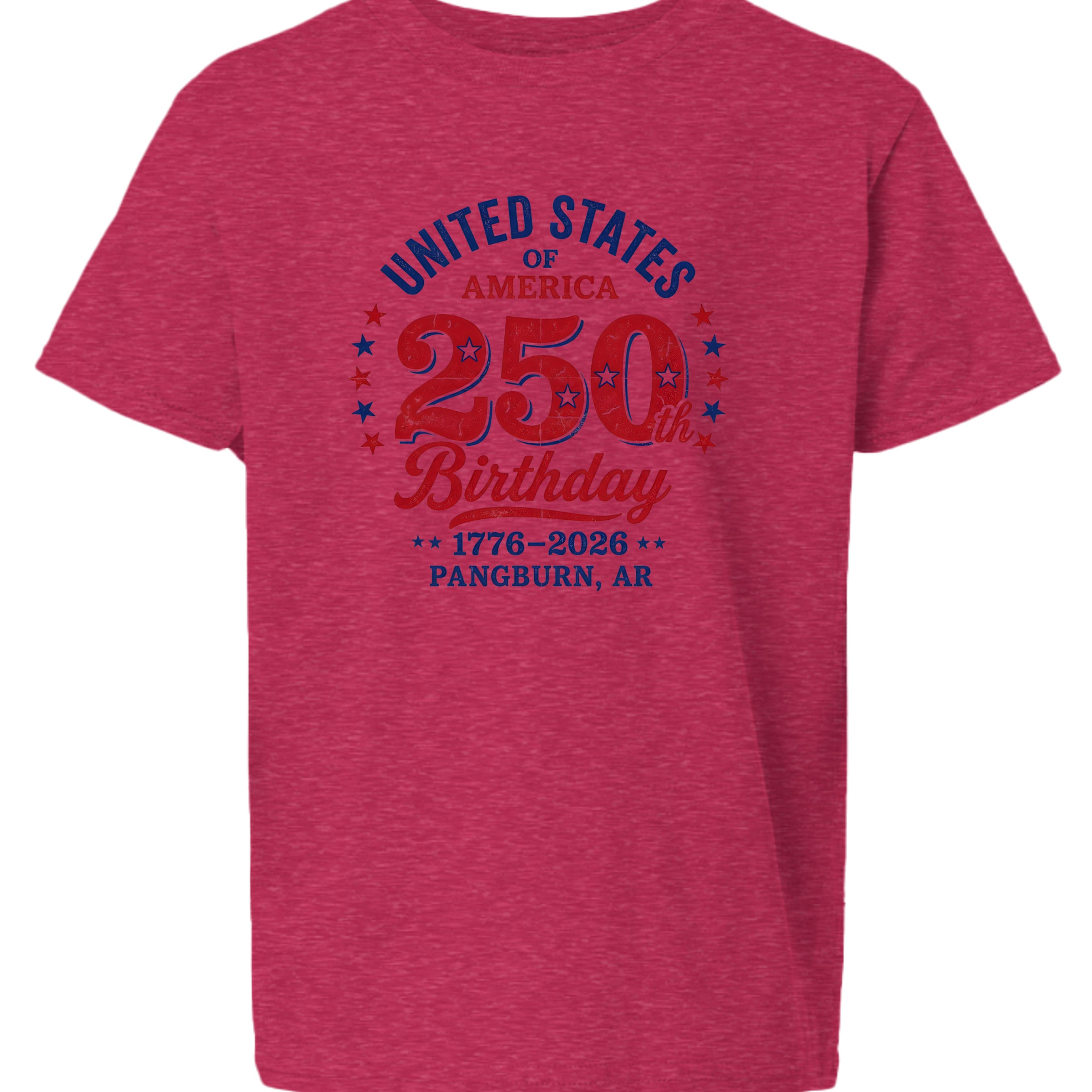 Heather Red - G640B - FRONT